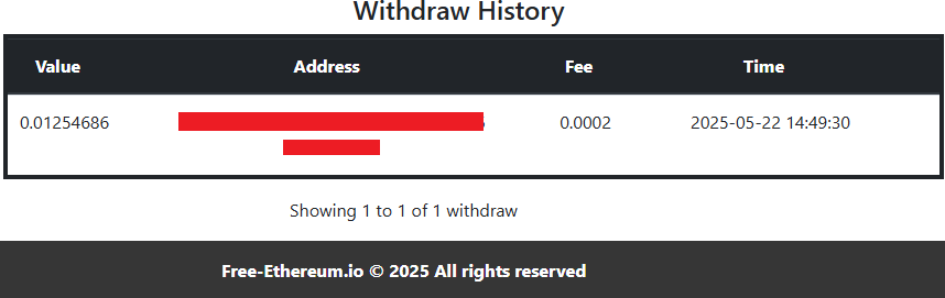 Payout Free-Ethereum