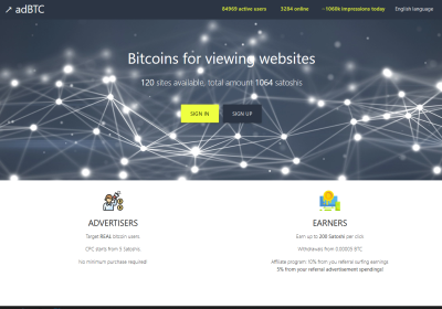 Screenshot Website adbtc